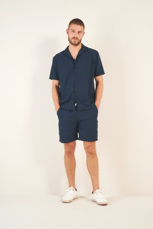 Ensemble Seersucker Chemise + Bermuda 10057