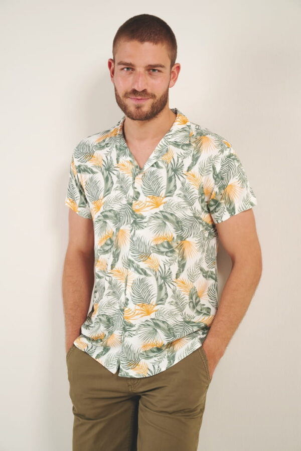 Chemise imprimé White tropical 4763