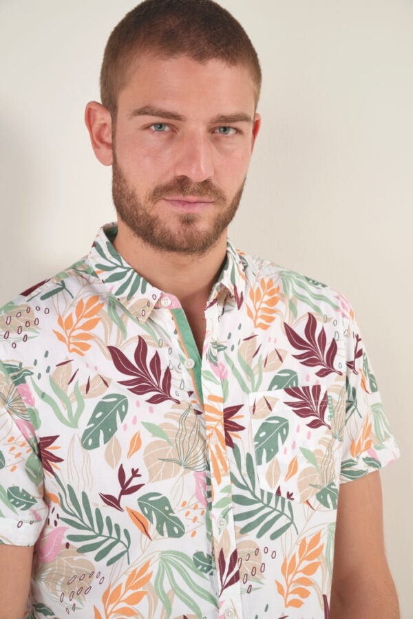 Chemise imprimé végétal pop 4788 – Image 2