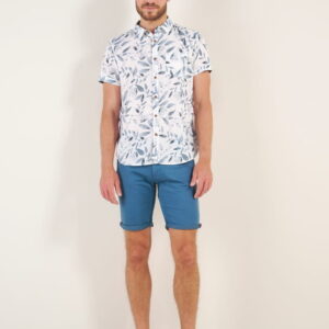 Chemise imprimé feuilles aquarelle 4791