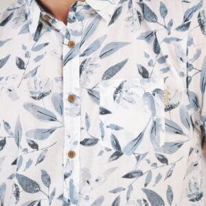Chemise imprimé feuilles aquarelle 4791