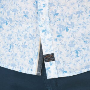 Chemise Coton-Lin imprimée fleurs 4797