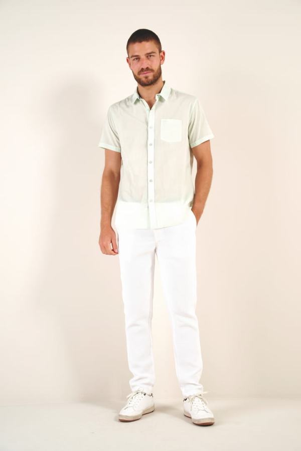 Chemise unie Voile de coton 4749
