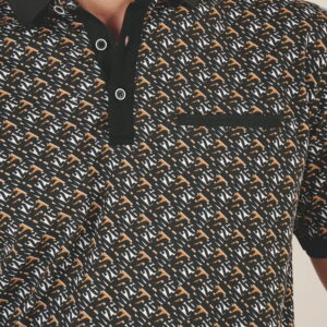 Polo imprimé Monogramme 91089