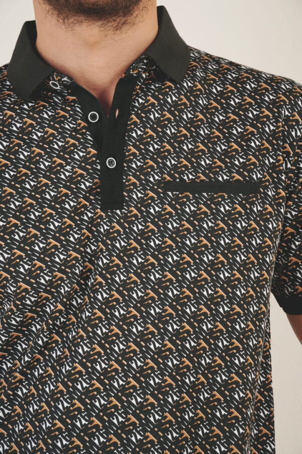 Polo imprimé Monogramme 91089 – Image 2