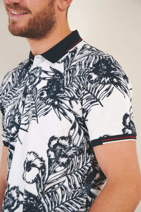 Polo imprimé Esquisse Florale 91092 – Image 2