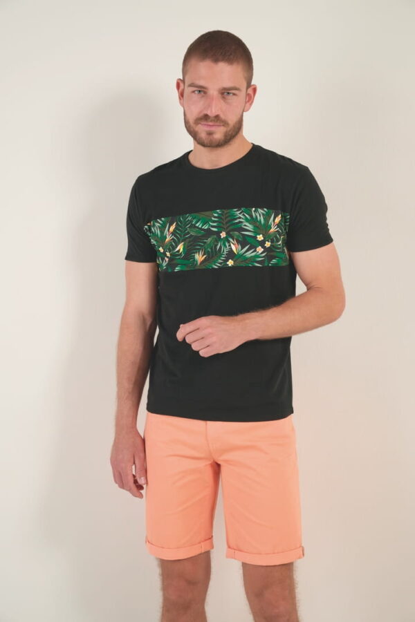 T-Shirt bande tropicale 91154