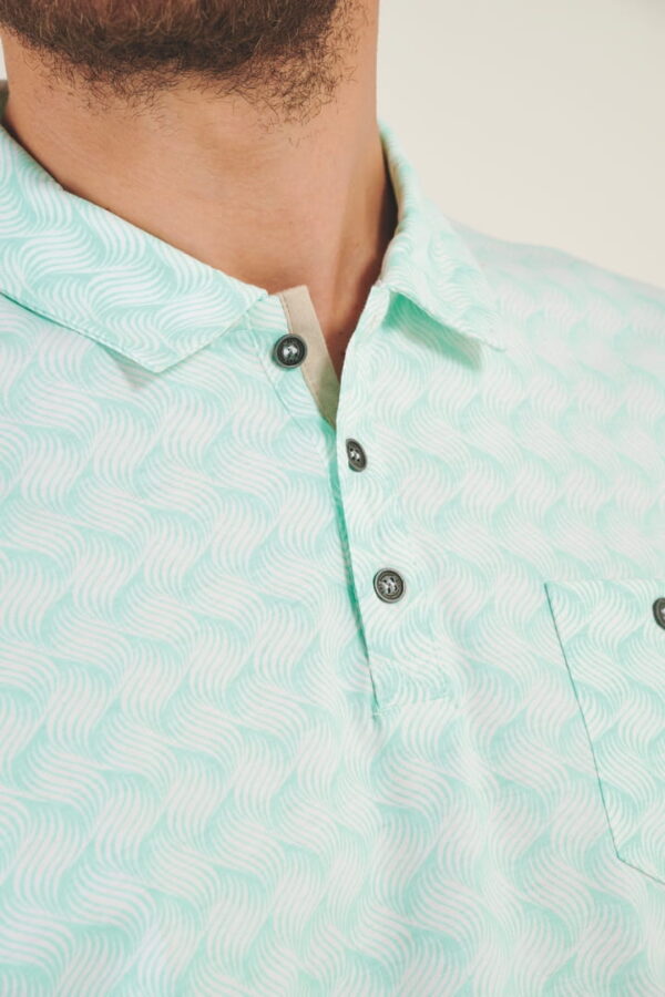 Polo imprimé Vague 91307 – Image 2