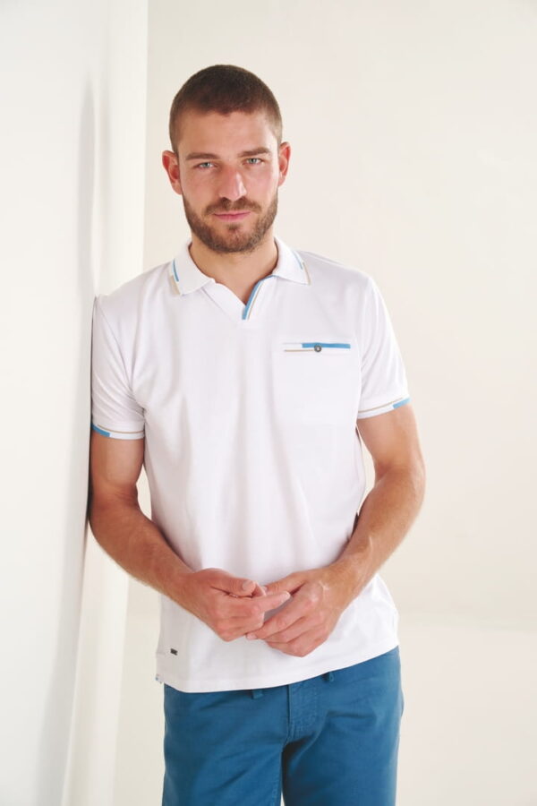 Polo piqué stretch 91311