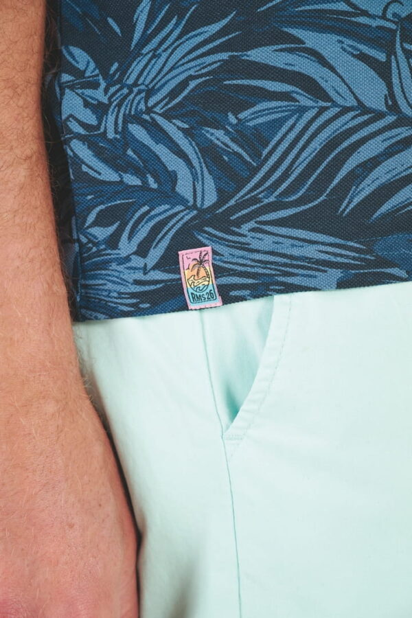 Polo piqué imprimé tropical 91313 – Image 2