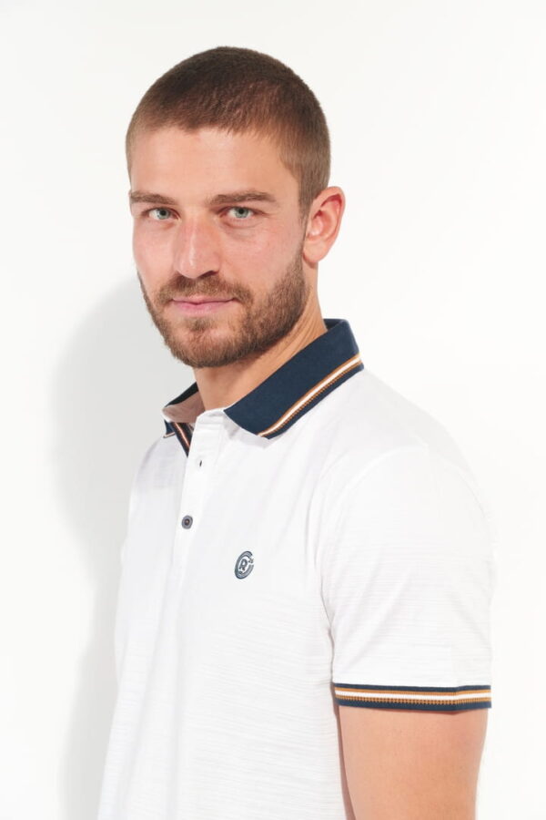 Polo slub microstripe sport 91318 – Image 2