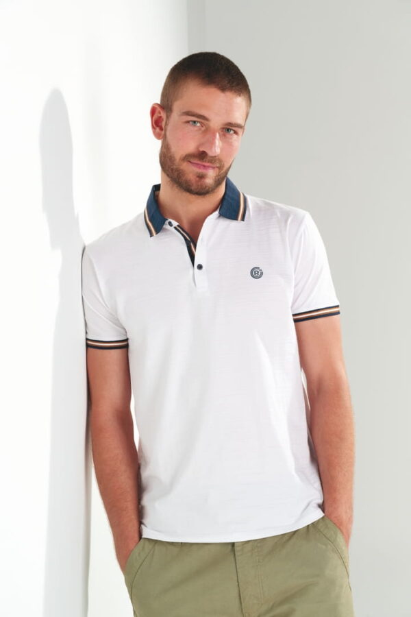 Polo slub microstripe sport 91318