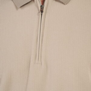 Polo Texturé col Zip 91323
