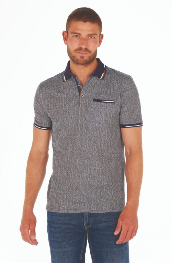 Polo imprimé Micromotif 91184