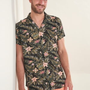 Chemise imprimé Black tropical 4758