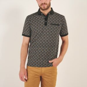 Polo imprimé Monogramme 91089