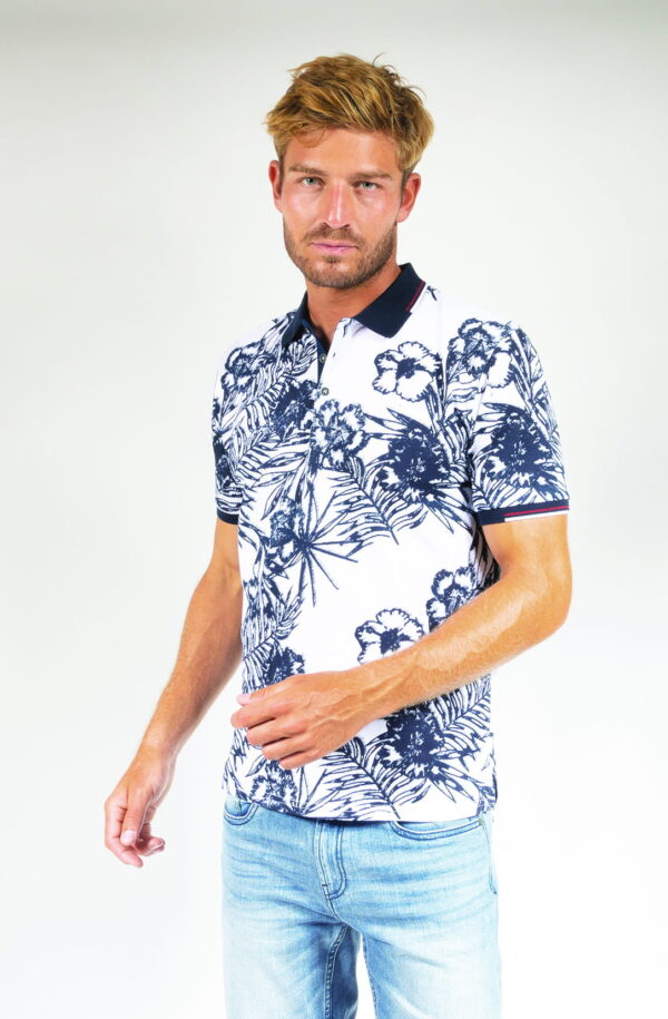 Polo imprimé Esquisse Florale 91092
