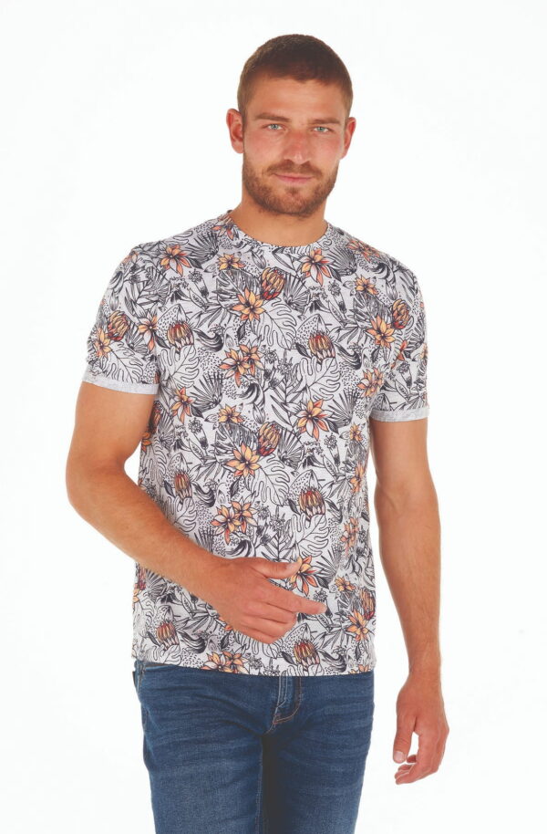 T-Shirt imprimé Tropical 91174